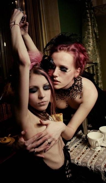 15P skinny anorexic girls posiing for food