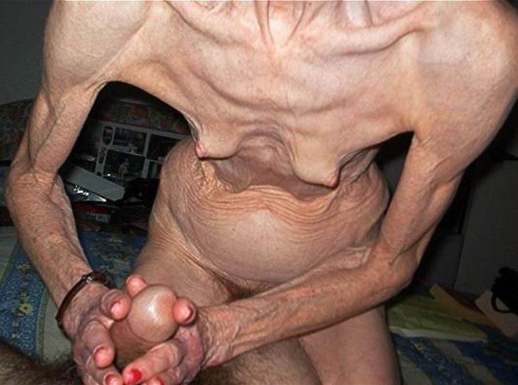 16P anorexic women posing and fucking for food