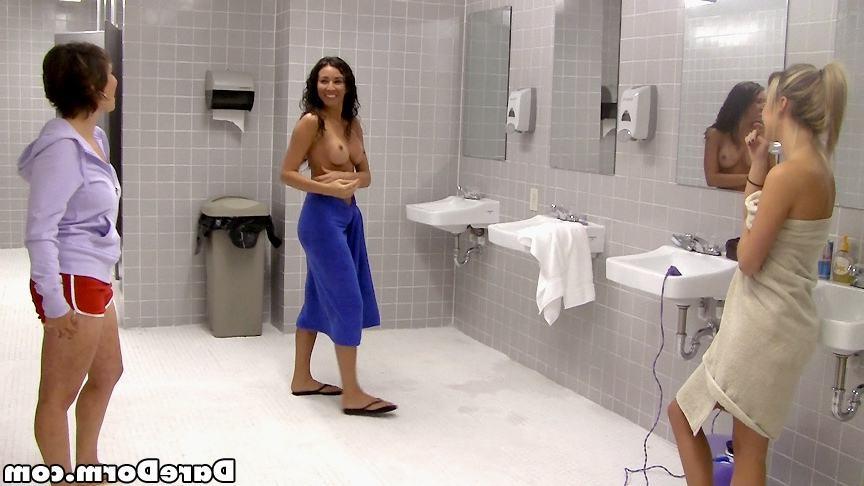 15P College girlfriends partying naked and having sex