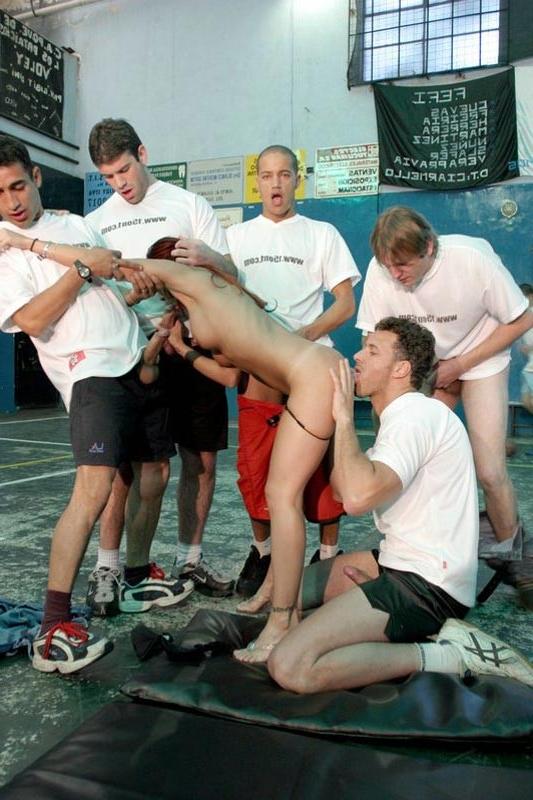 15P Huge gangbang hardcore sex with many guys fucking a woman