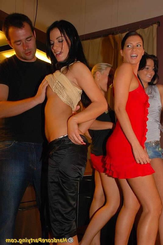 16P Naked chicks getting fucked at a gangbang party
