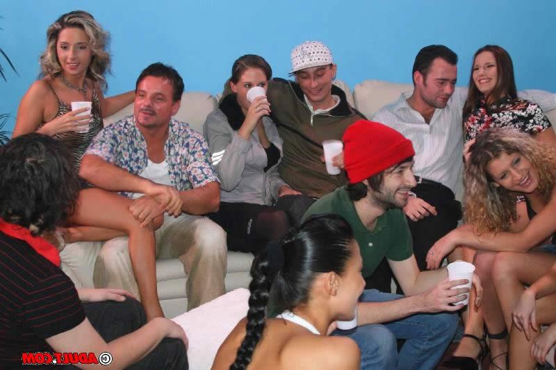 16P Party goers get horny and start fucking each other