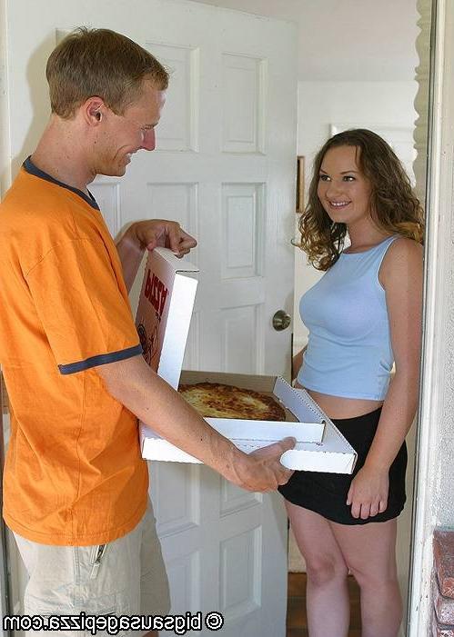 18P Teen getting double teamed by pizza guy and his friend