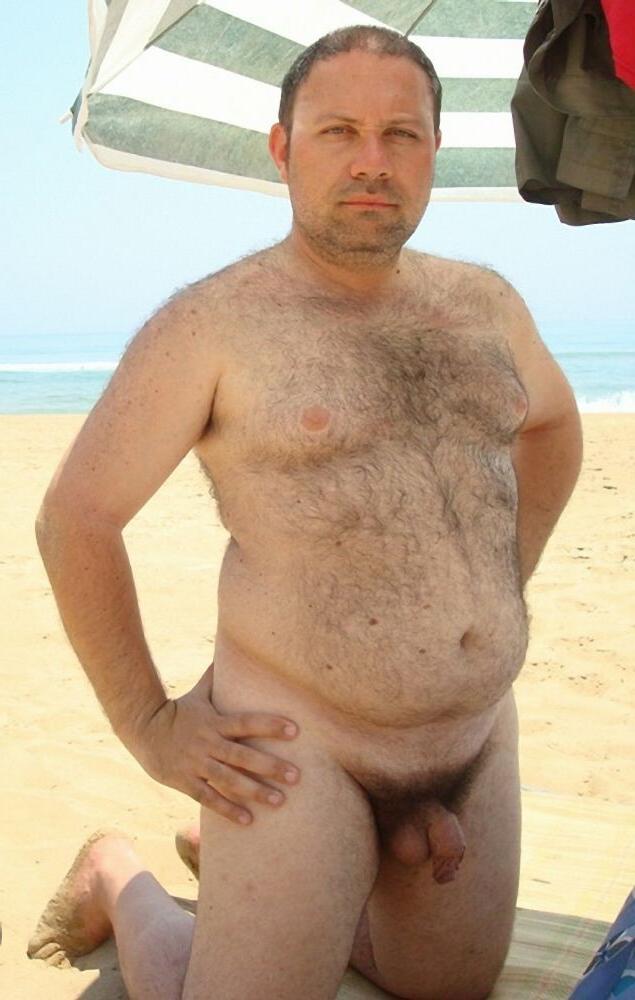 15P Hairy bear bfs posing and jerking off cock gallery 4