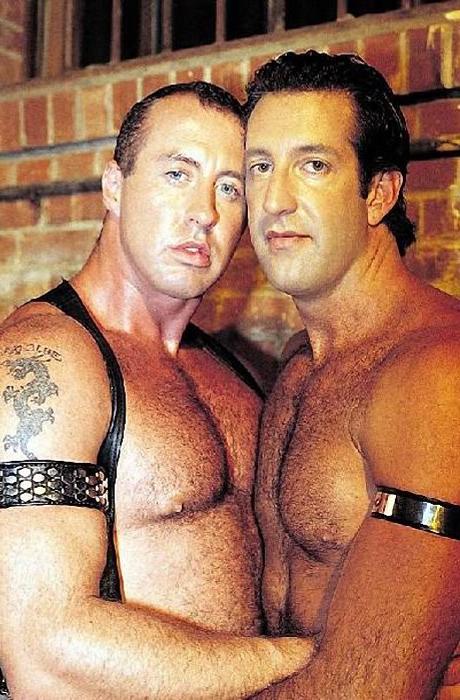 20P Muscle bears in leather suck and fuck in a dungeon