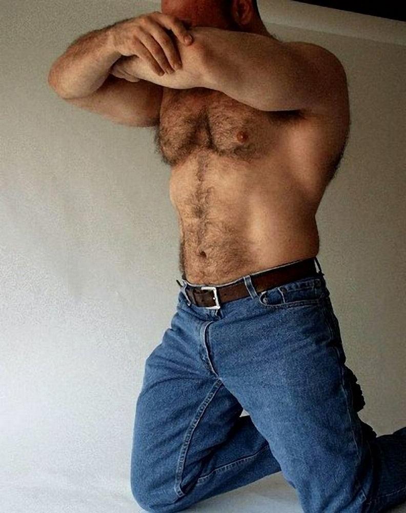 15P Hairy bear bfs posing and jerking off cock gallery 19