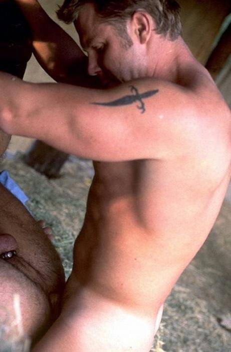 20P Bear and smooth hunks enjoy fucking and cumming in the hayloft