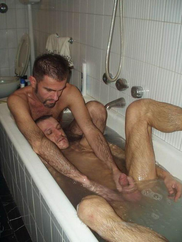 15P Hairy bear bfs posing and jerking off cock gallery 14