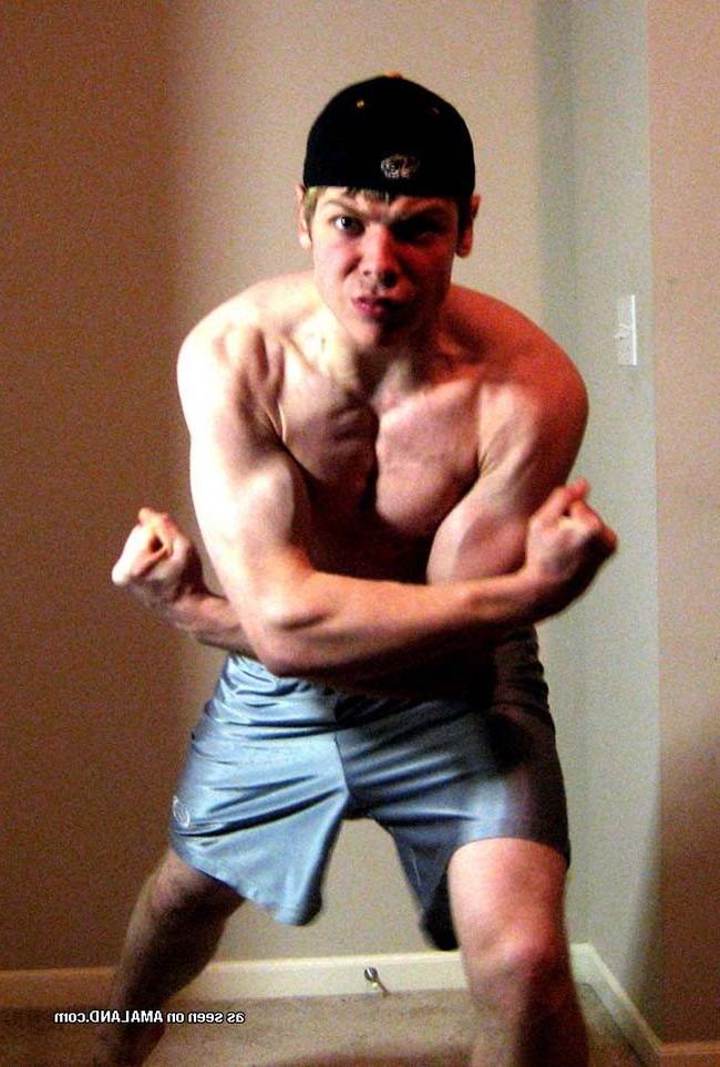 15P Picture compilation of two muscular studs showing their cocks 