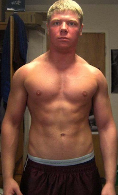 15P Picture compilation of two muscular studs showing their cocks 