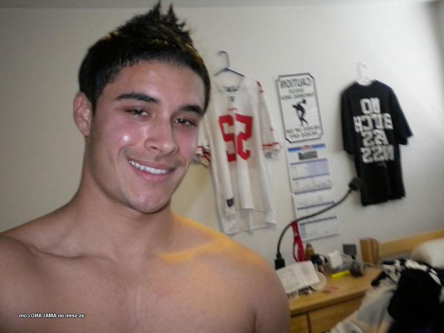 15P Cute college guy exposing his shaved dick