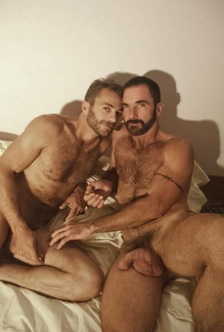 20P Two muscle hairy chested buddies enjoy hot foreplay and cum