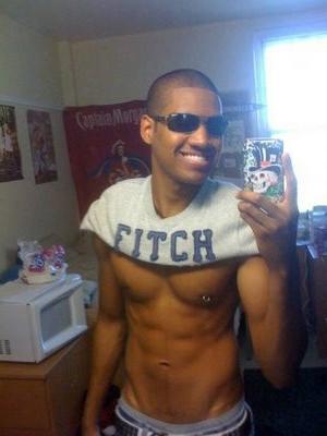 10P Horny black guy masturbates until he blows his load