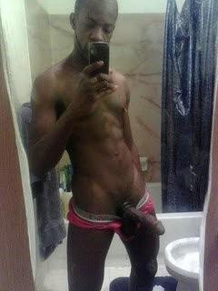 10P Slim black guy with fat cock masturbates on the sofa