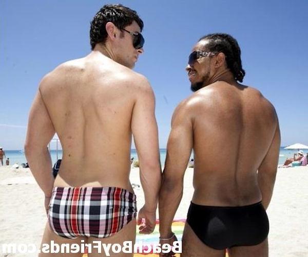 10P Hot and young amateur beach boys posing outdoors