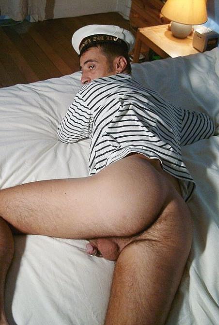 20P Amateur hairy chested sailor enjoys stripping and showing off