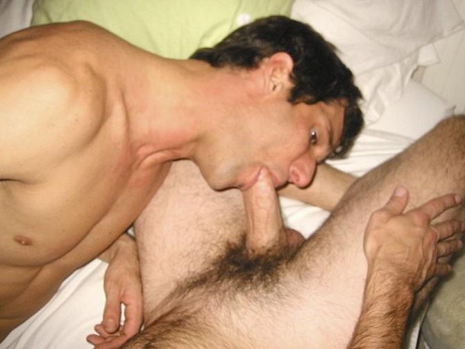 20P Amateur bear and fresh stud mutual sucking each others cock