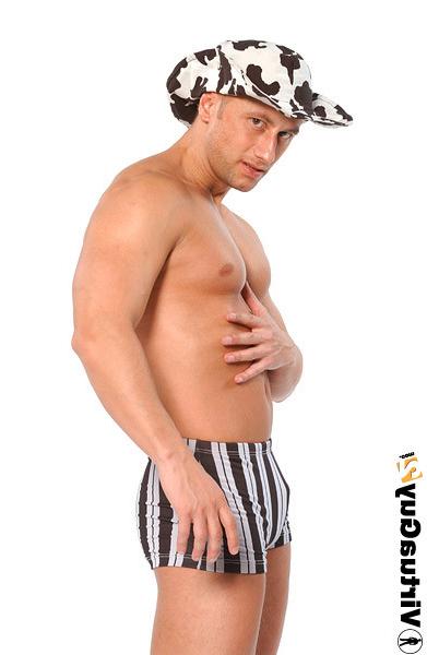 16P Sexy young guy in striptease action
