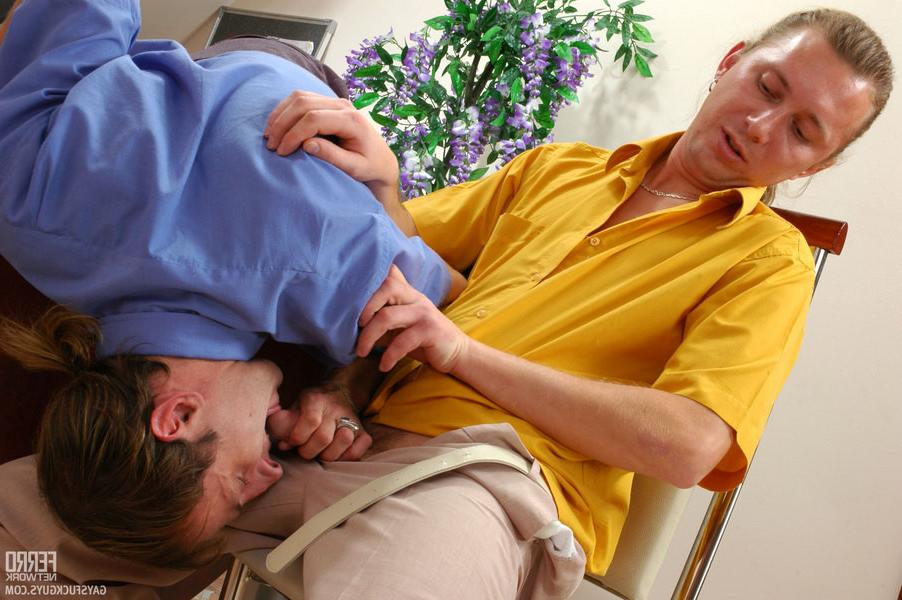 20P Horny gay businessman taking time to seduce eager applicant into hot anal