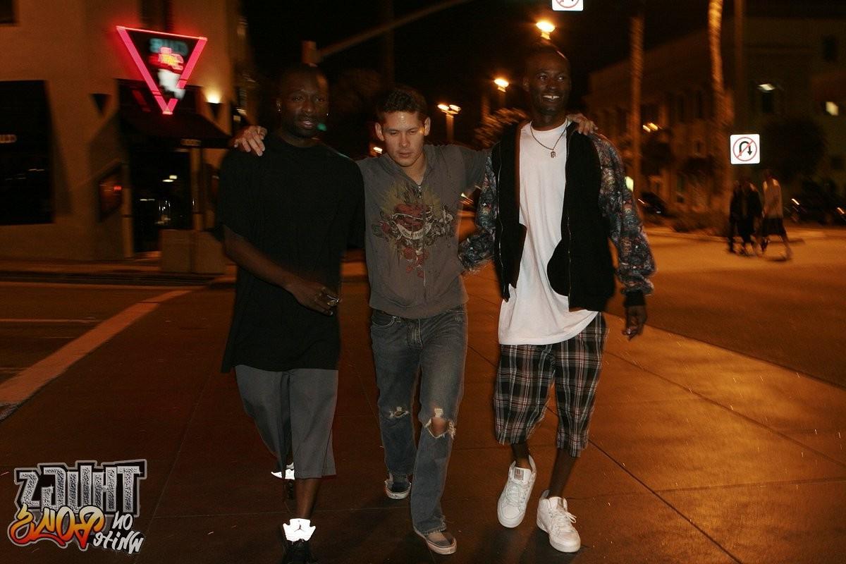 14P Drunk white guy getting fucked by two black dongs