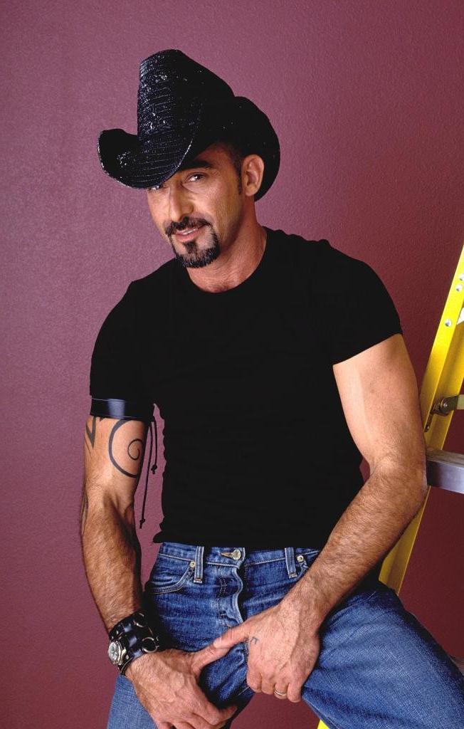 20P Horny big cock gay bear loves to tease and posed in cowboy hat