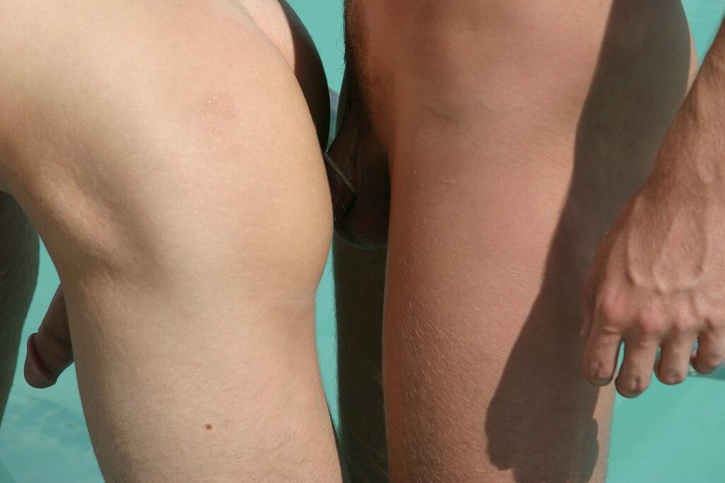 16P Hot and horny gay beach boys fucking and sucking by the pool