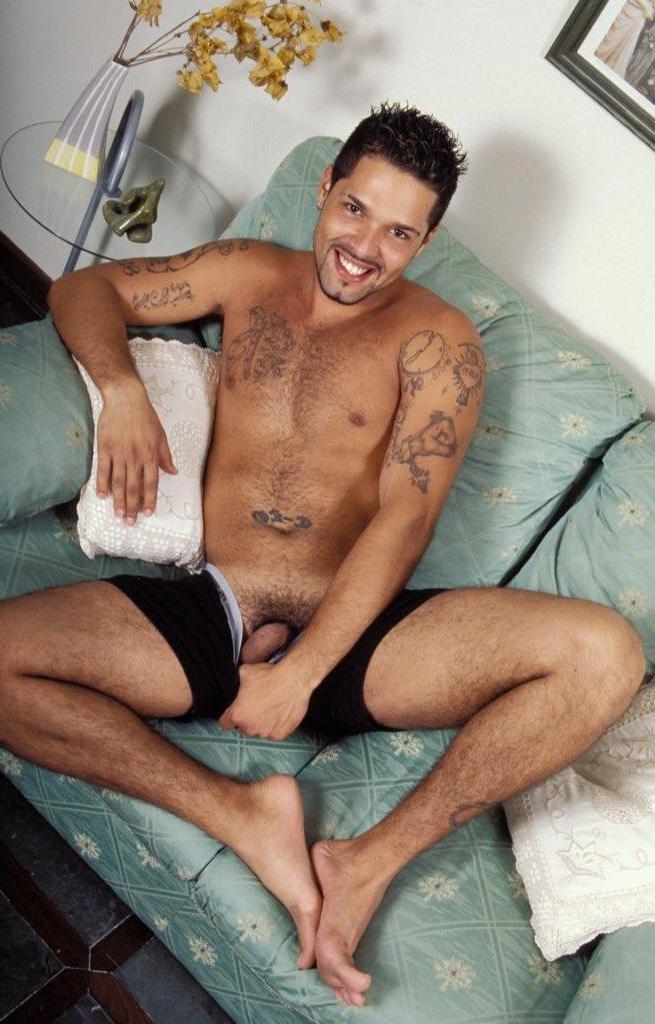 20P Horny gay bear loves to tease while playing with his cock