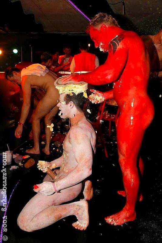 20P A playfull and nasty food fight turns into an insane gay orgy