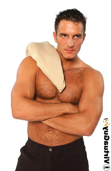 16P Sexy brunette guy posing
