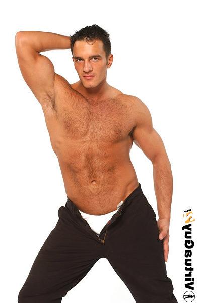 16P Sexy brunette guy posing