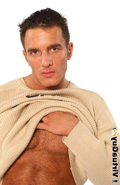 16P Sexy brunette guy posing
