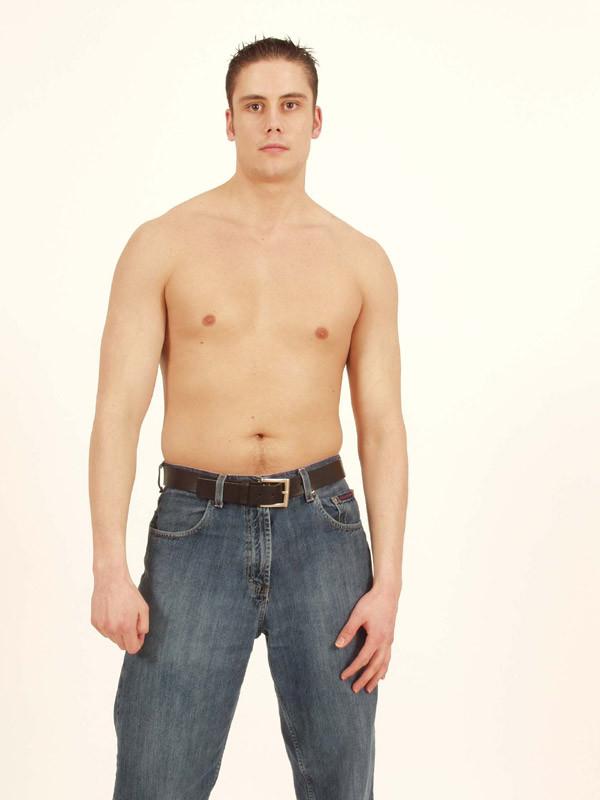 15P Dude showing off his sexy chest and flat stomach