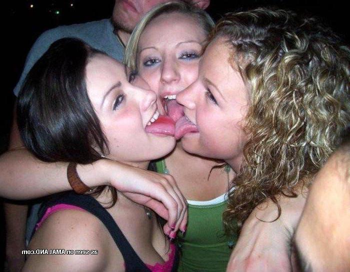 14P Naughty amateur lesbians in kinky kissing spree