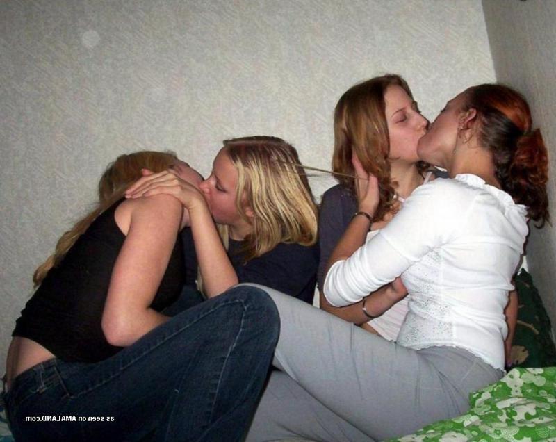 10P Compilation of lesbo lovers making out in front of friends