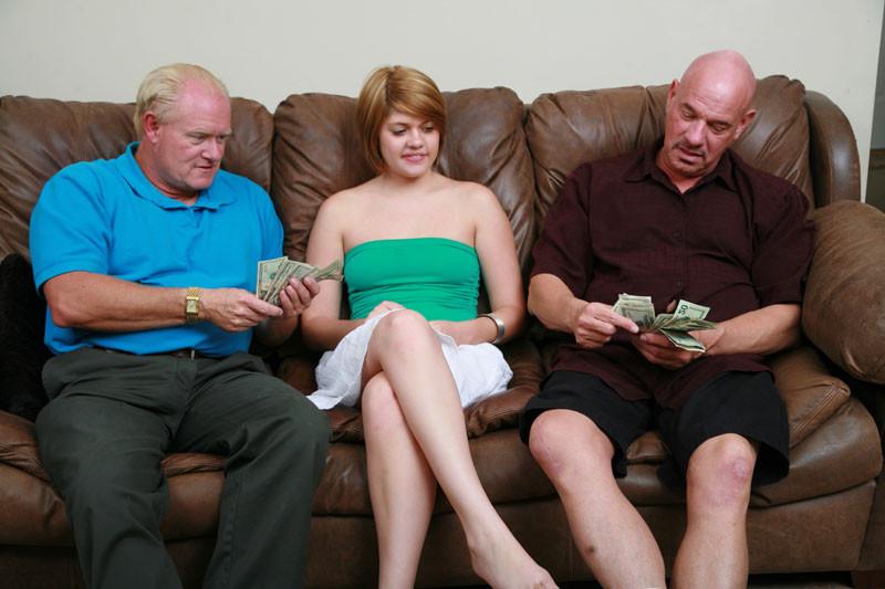 16P Teen threesome fucking grannies for cash