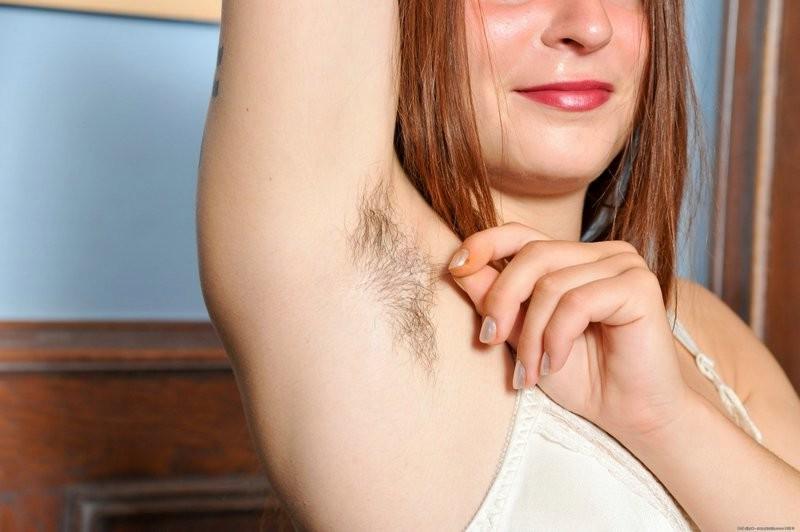 15P Petite redhead Lilac shows us her unshaven pussy