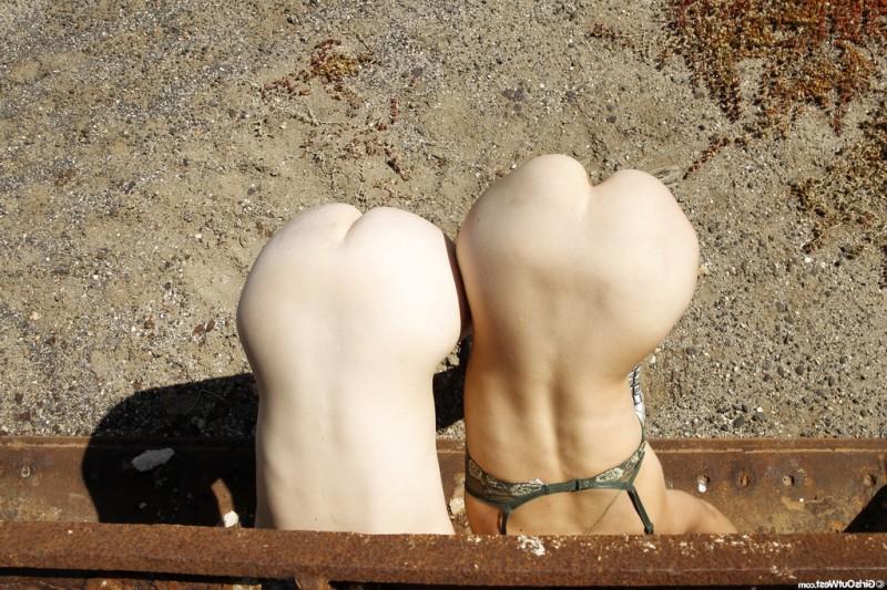 16P Luscious girls get naked and lick hairy pussies
