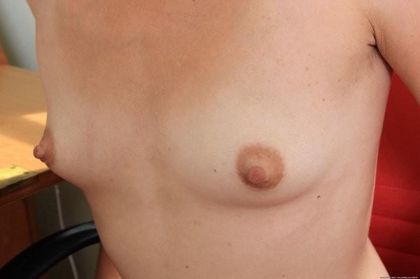 15P Keilyn strips while working at her desk