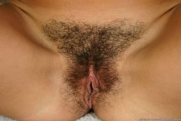 15P Petite and hairy brunette spreads her luscious pussy open