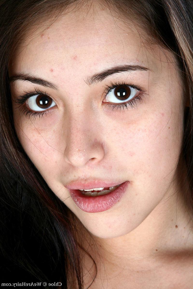 16P Gorgeous latin teen with hairy armpits and a pussy spreads