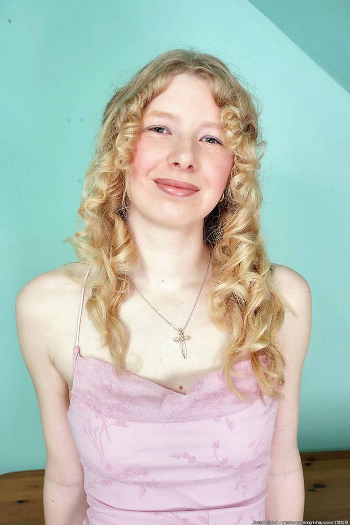 15P Sweet hairy strawberry blonde in sexy see through panties