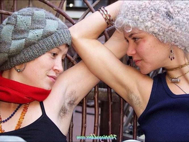 15P Cute n Hairy Tight Nippled Winter Day Hippie Strippers in Hats