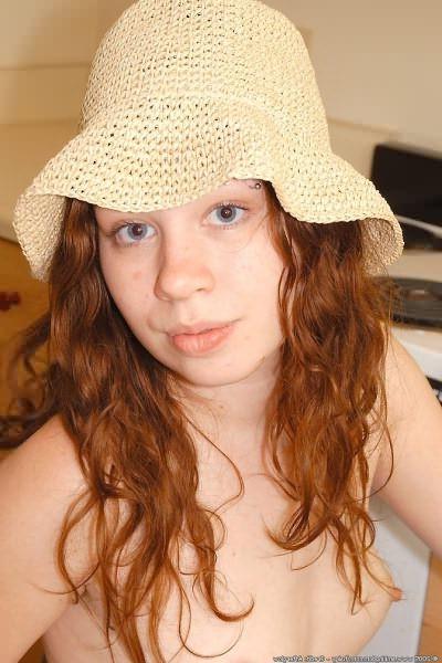 16P Naturally Hairy Redhead Kitty Teasing Fuzzy Pussy