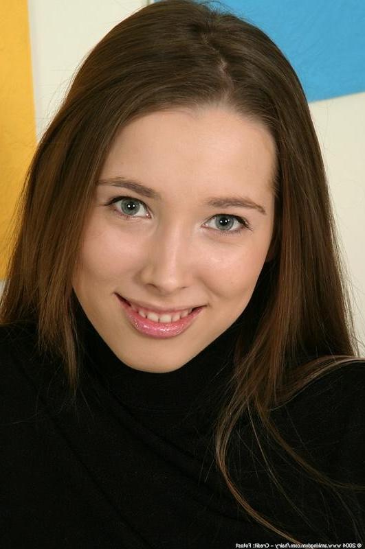 12P Beautiful brunette teen with hairy pussy