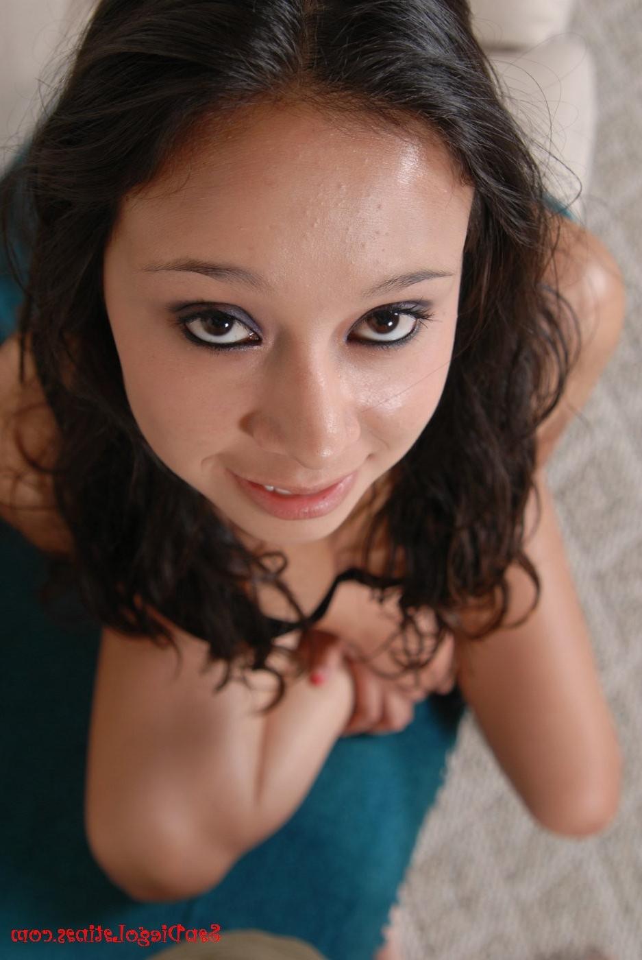 15P Horny dirty latina slut sucking a hard white cock on her knees