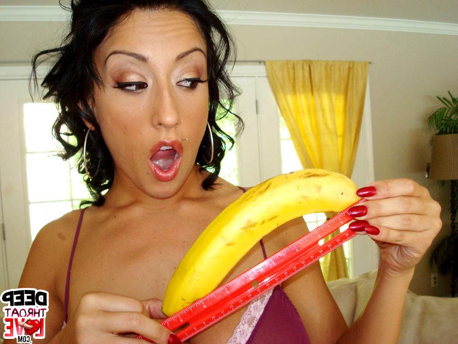 16P Busty latina gags huge cock deep into her throat