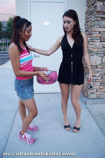 16P Mature lesbian hottie slips a fuck toy inside her teen friends pussy