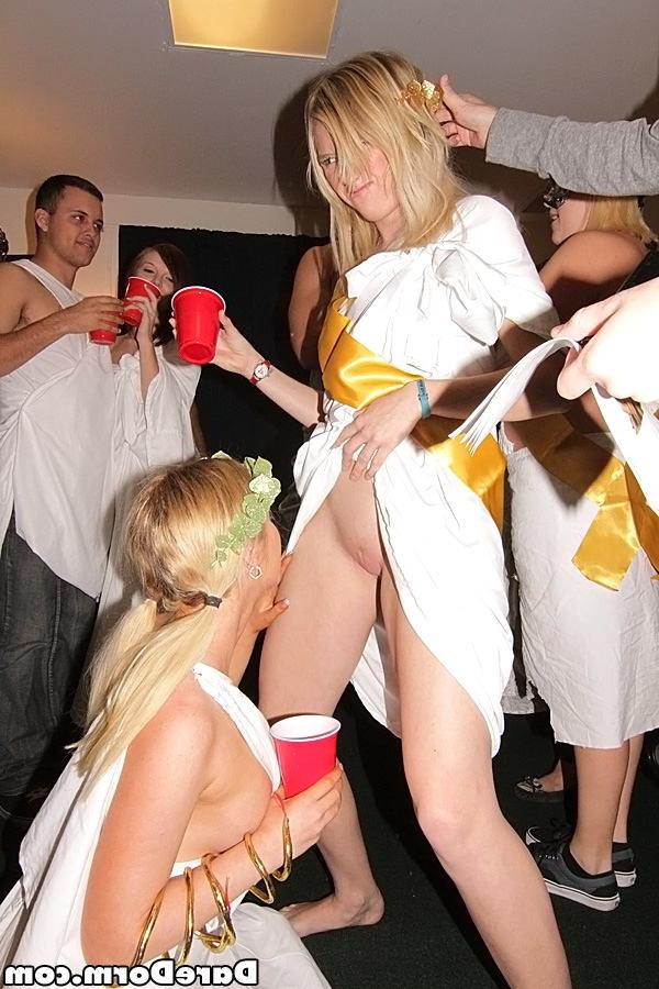 15P Drunk and curious college lesbian teens lick pussy