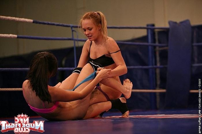 16P Blue Angel lesbian blonde in oral catfight with asian babe Ruth