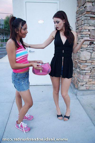 18P Teen lesbian gets a lick and fuck lesson from a mature brunette